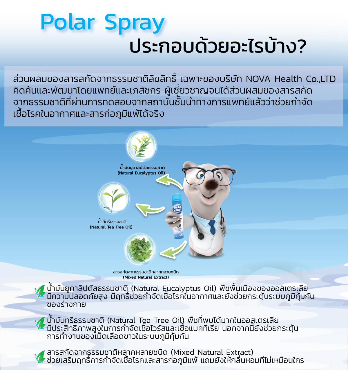 Polar Spray ประกอบด้วยอะไรบ้าง